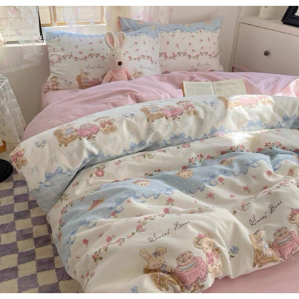 ชุดผ้าปูที่นอนพร้อมผ้านวม 6 ชิ้น มินิมอล - ภาพสินค้า 6
