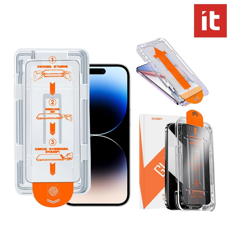ฟิล์มกระจกกันรอย iPhone พร้อมชุดกันฝุ่น